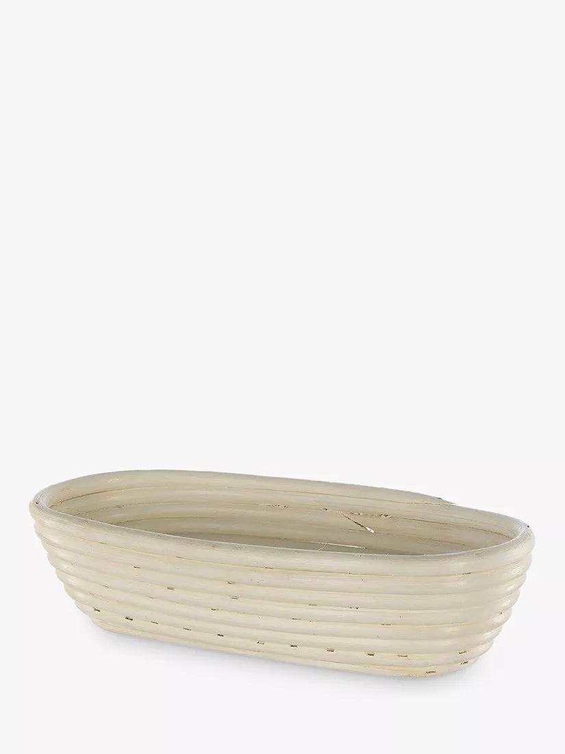 Eddingtons Banneton oval bread proofing basket in Neutral - British product