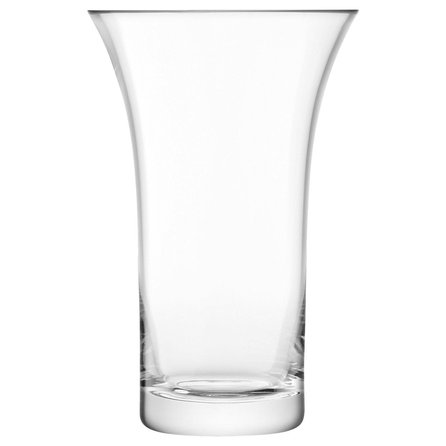 LSA International clear glass vase 26cm, UK version