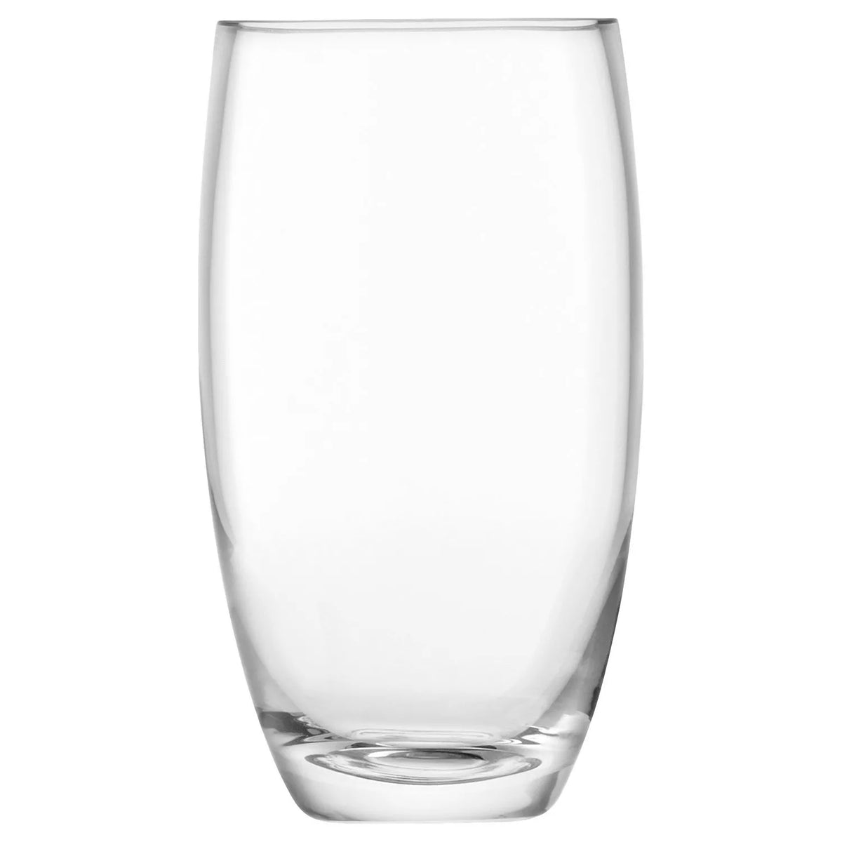 LSA International clear flower barrel vase H20cm, UK version