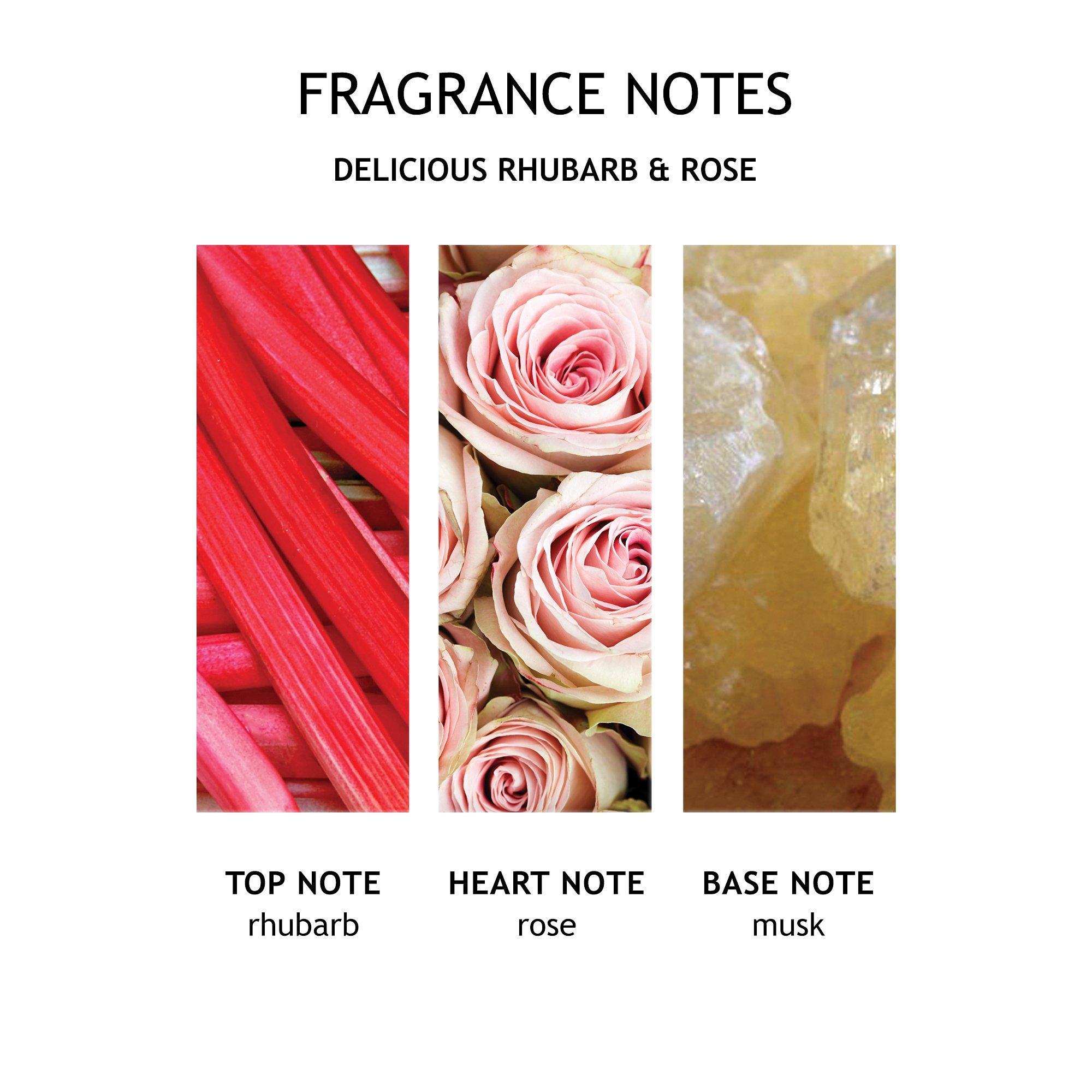 Molton Brown rhubarb and rose shower gel 300ml, imported from the UK