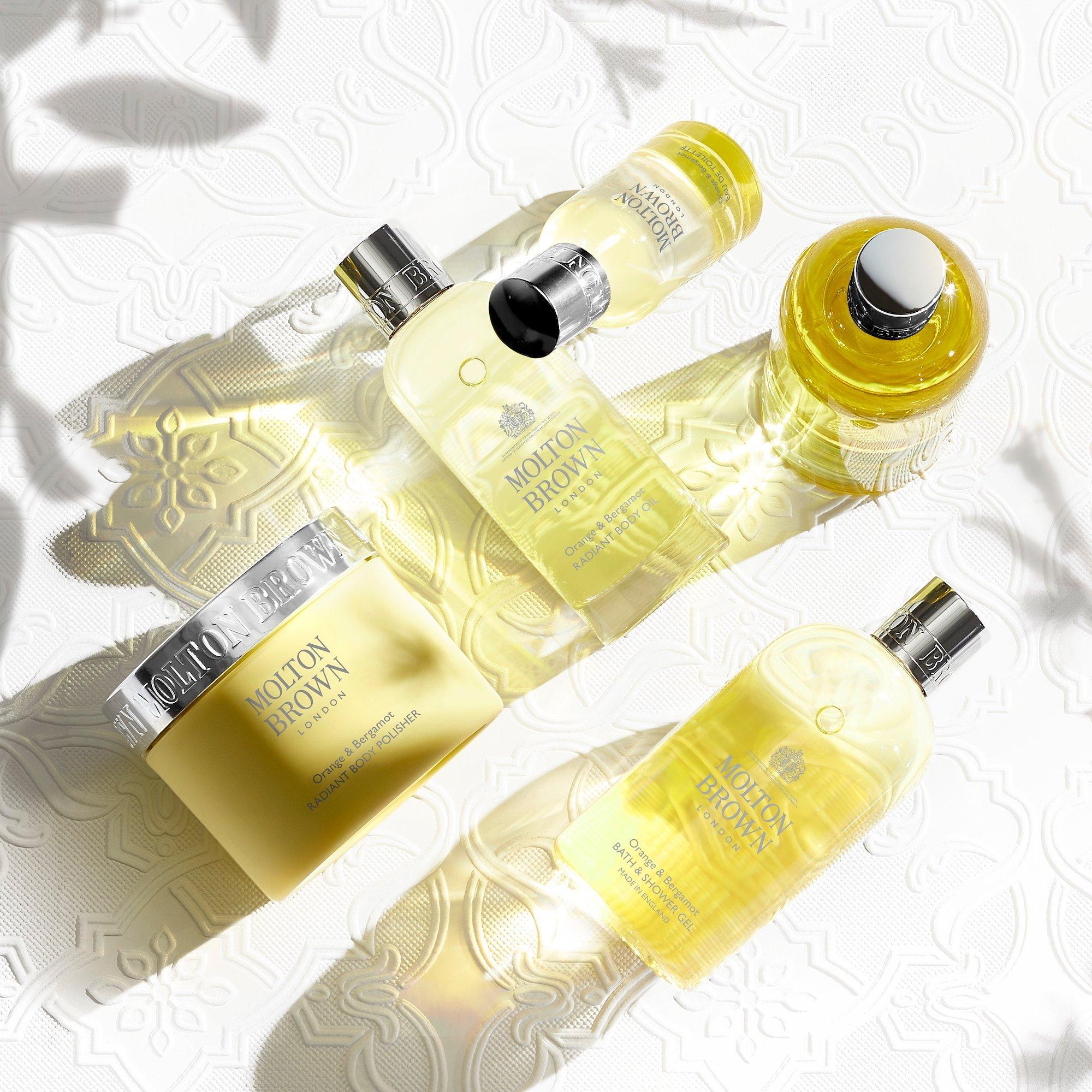 Molton Brown orange and bergamot bath and shower gel 300ml, imported from the UK