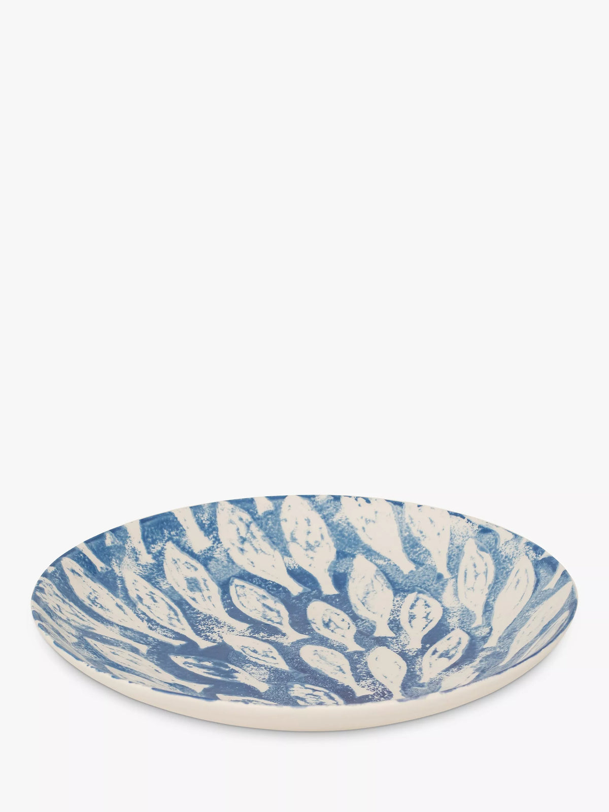 BlissHome blue fish shoal design serving bowl 39cm - British product