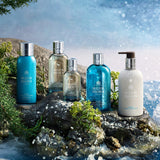 Molton Brown coastal cypress and sea fennel bath and shower gel 300ml, imported from the UK