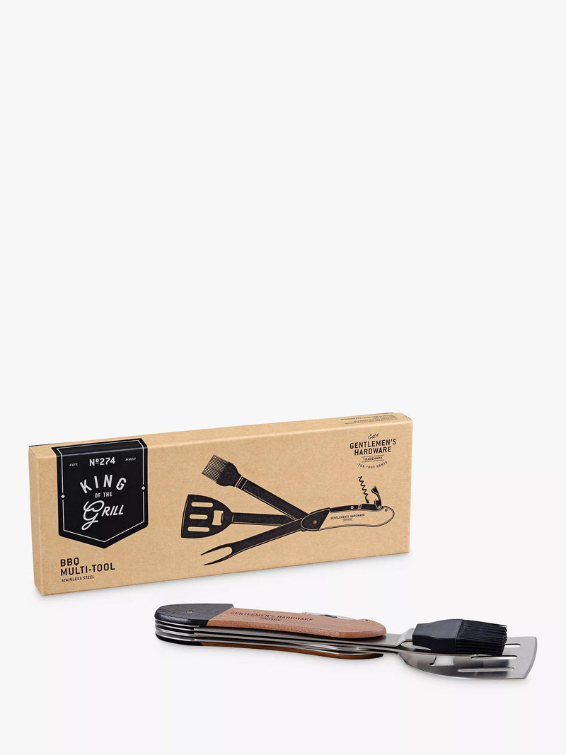Gentlemen's Hardware BBQ multi-tool including spatula and bottle opener, UK version