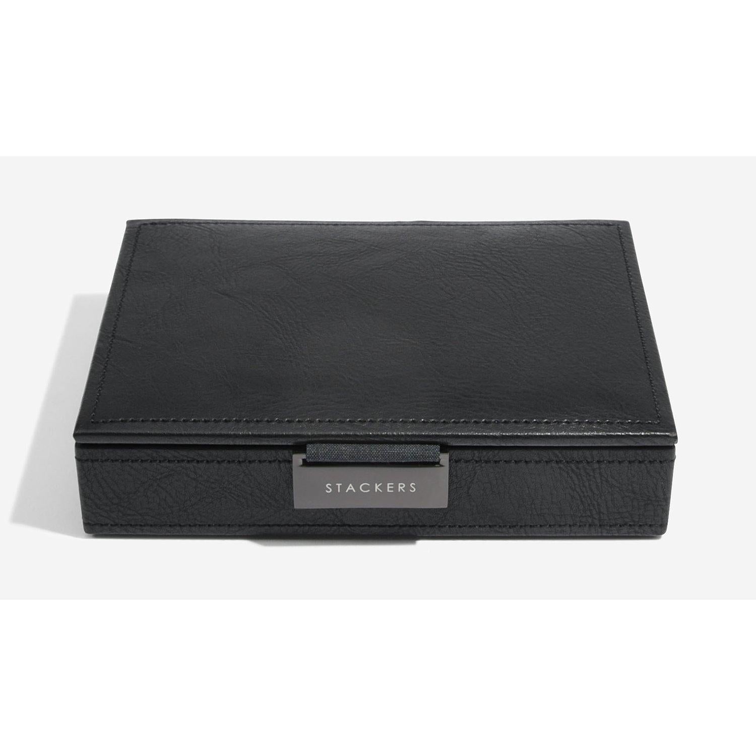 Stackers lidded cufflink storage box (British brand)