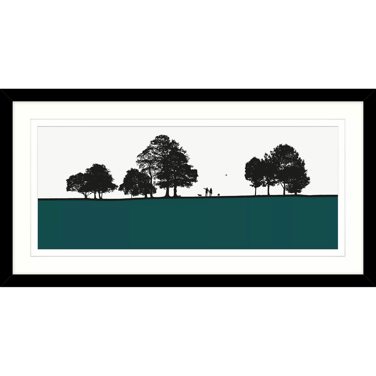 John Lewis Jacky Al-Samarraie Roundhay Park framed print, 44.5 x 84.5cm, UK version