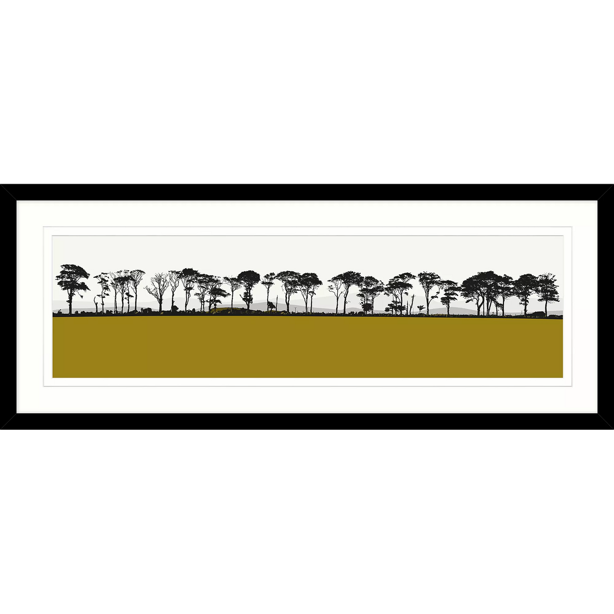 John Lewis framed print 'Northumberland' by Jacky Al-Samarraie, 40.5 x 104.5cm, UK version