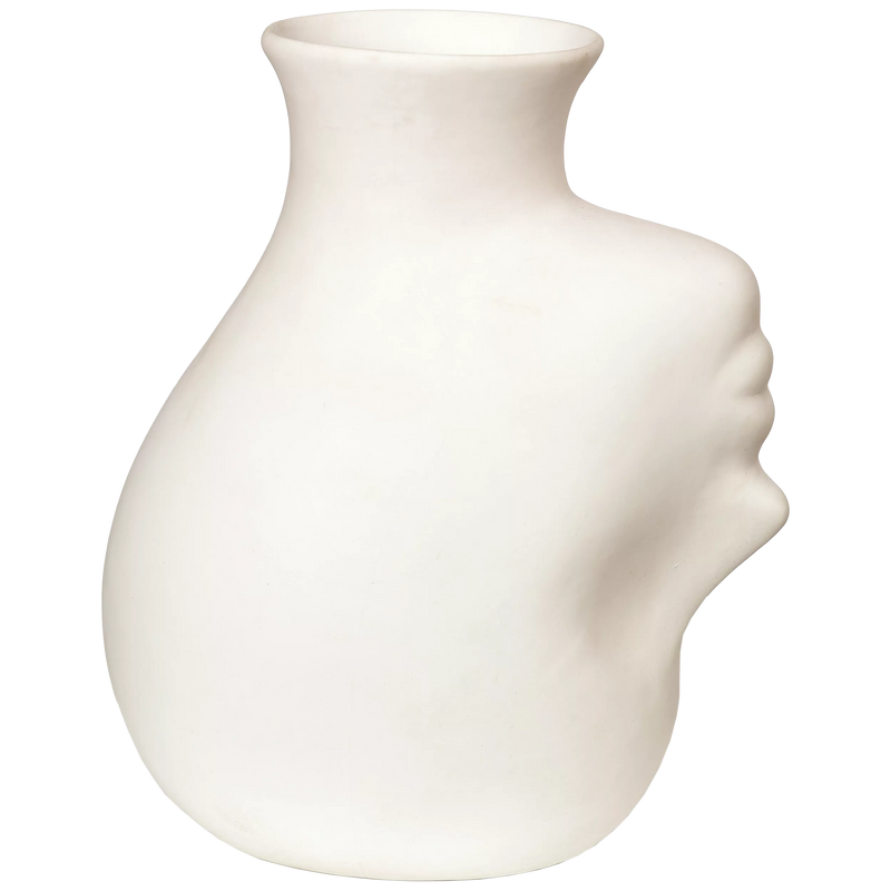 pols potten white upside down head vase H25cm, imported from the UK