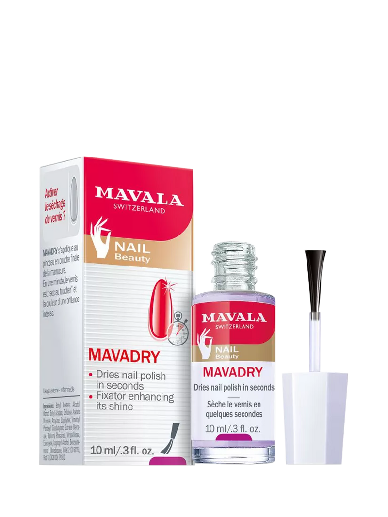 Mavala Mavadry fast drying nail polish finish topcoat 10ml, imported from the UK