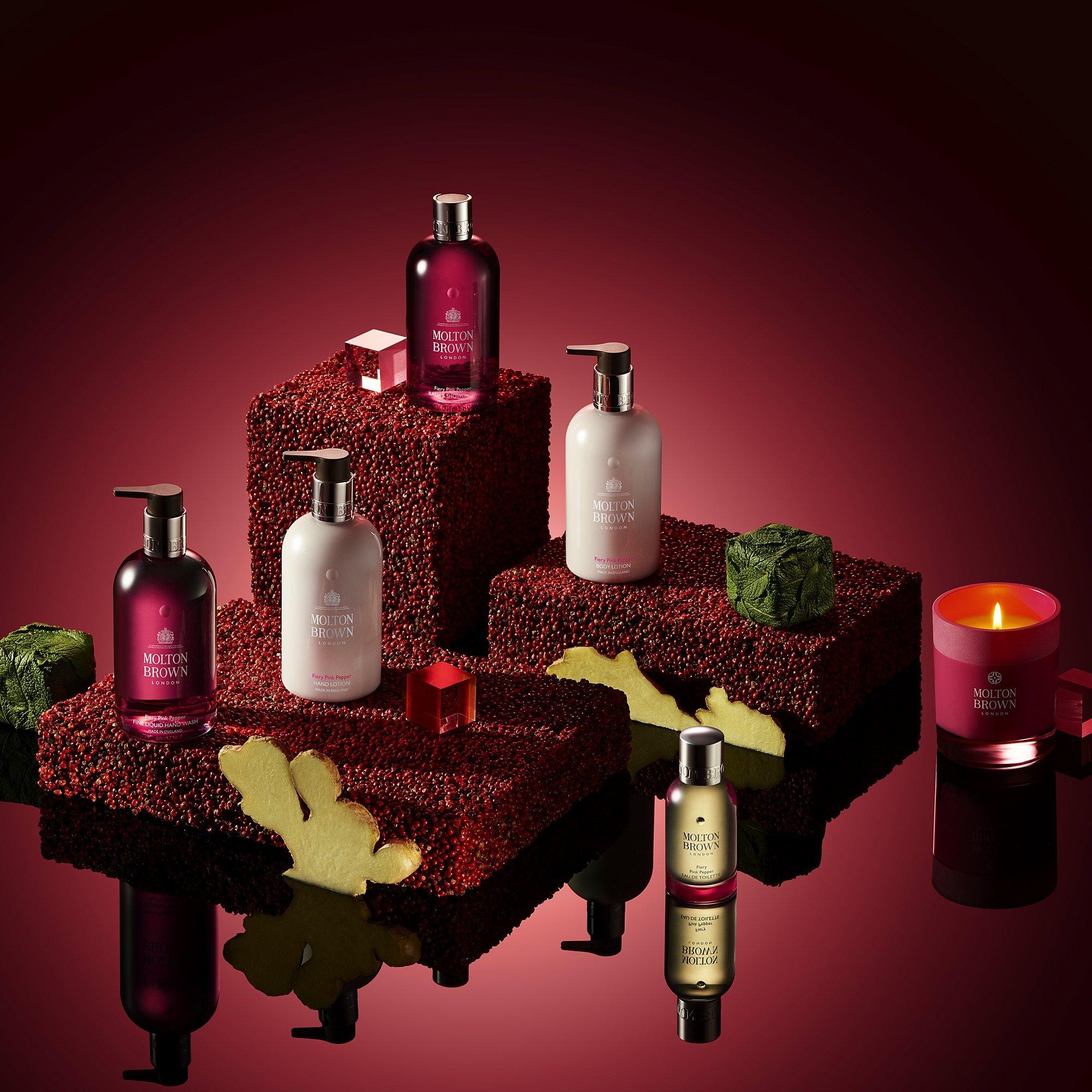 Molton Brown Fiery Pink Pepper bath and shower gel 300ml, imported from the UK