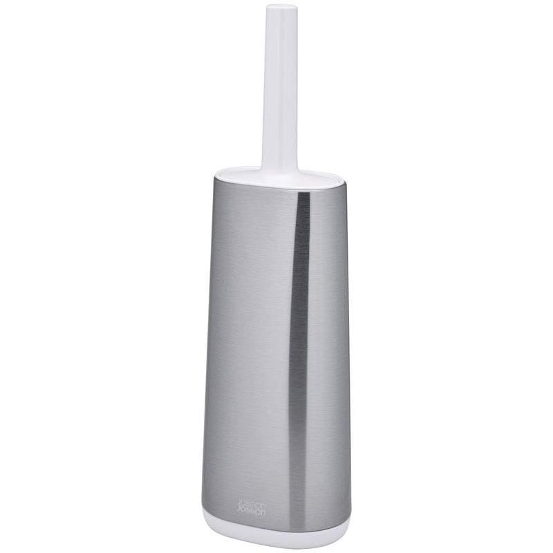 Joseph Joseph flexible D-shaped head toilet brush with steel container - British product