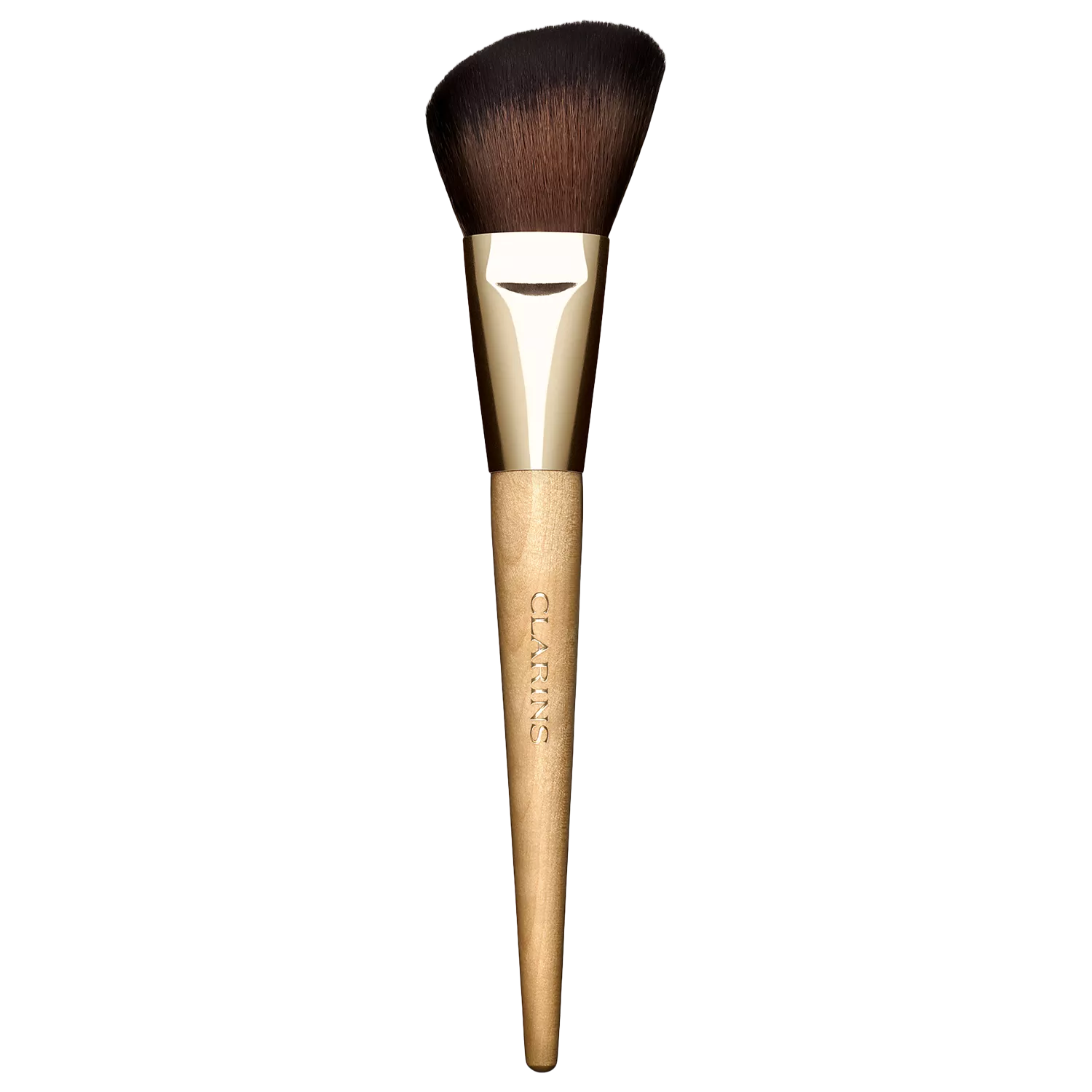 Clarins blush brush with soft bristles and birchwood handle - British product