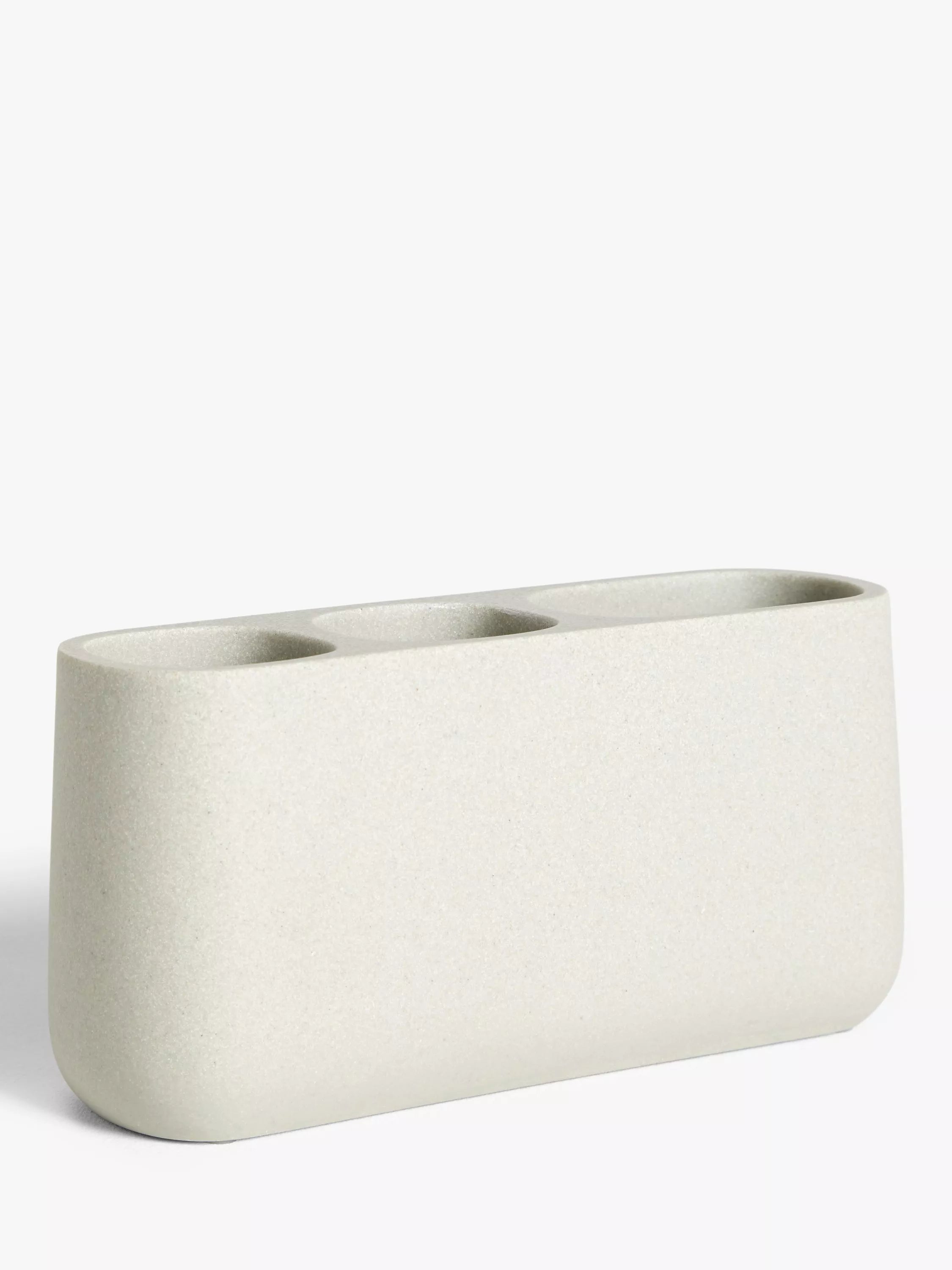 John Lewis Drift toothbrush holder in coloured resin, UK version