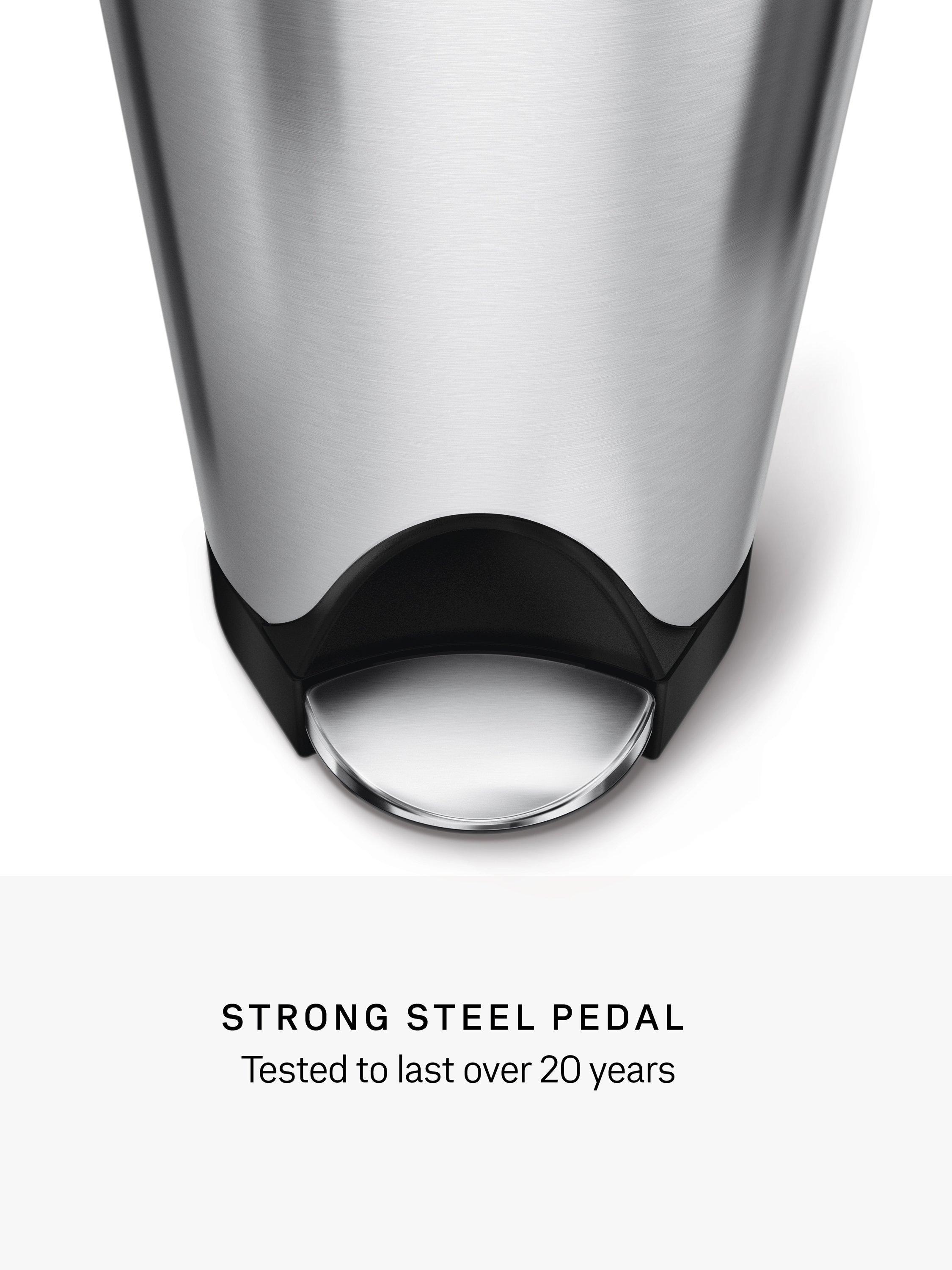 simplehuman Butterfly Pedal Bin 18L (British brand)