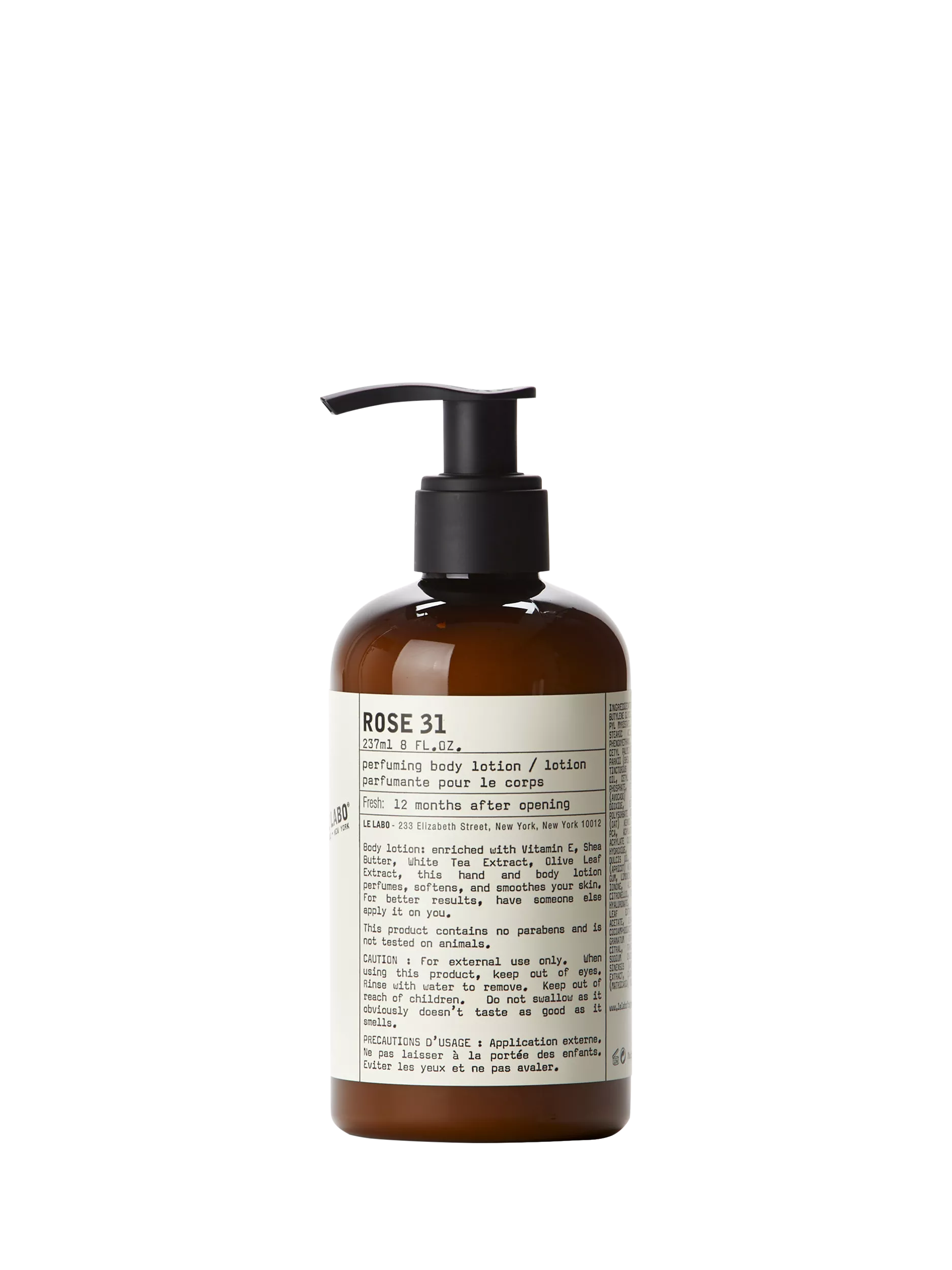 Le Labo Rose 31 perfuming body lotion 237ml, UK version