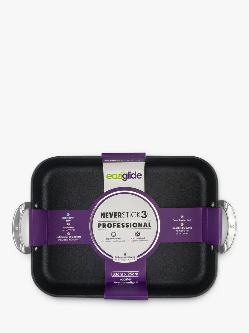Eaziglide Neverstick3 Professional Non-Stick Induction Roaster 33cm - British product