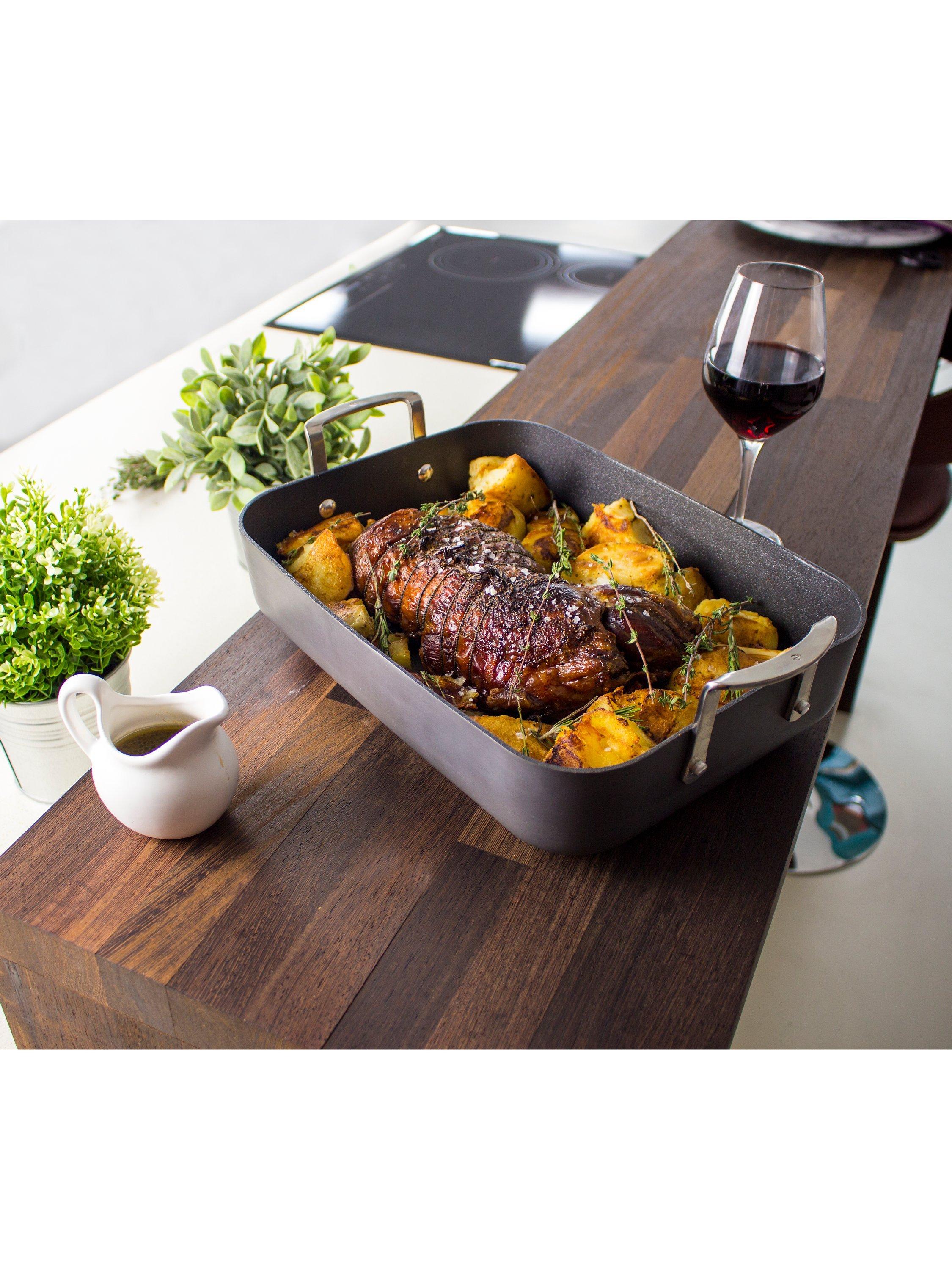 Eaziglide Neverstick3 Professional Non-Stick Induction Roaster 33cm - British product