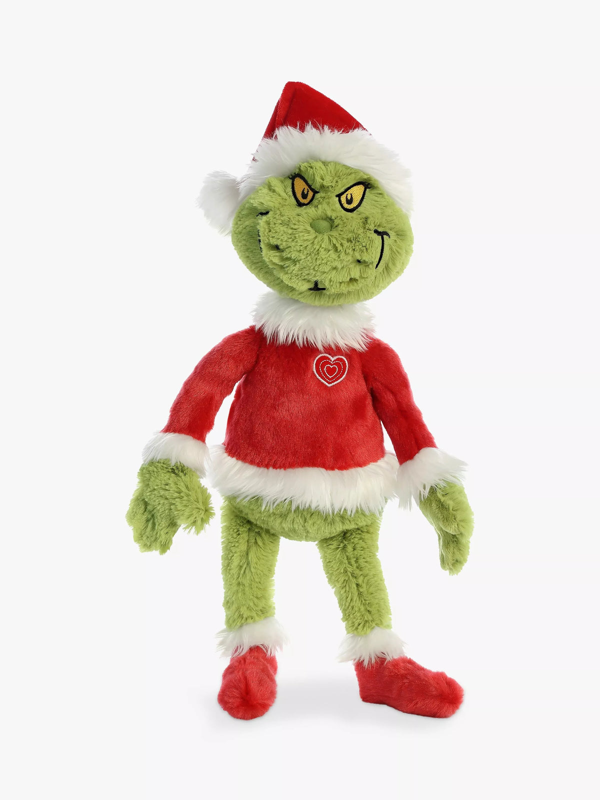 Dr Seuss The Grinch Santa soft toy - British product