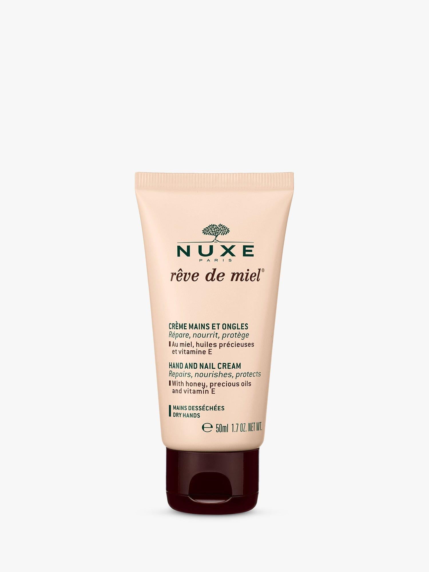 NUXE Rêve de Miel Hand & Nail Cream 50ml, imported from the UK