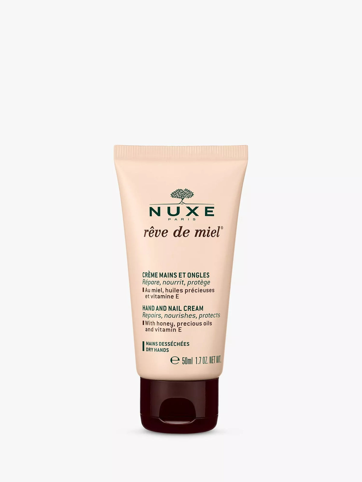 NUXE Rêve de Miel Hand & Nail Cream 50ml, imported from the UK
