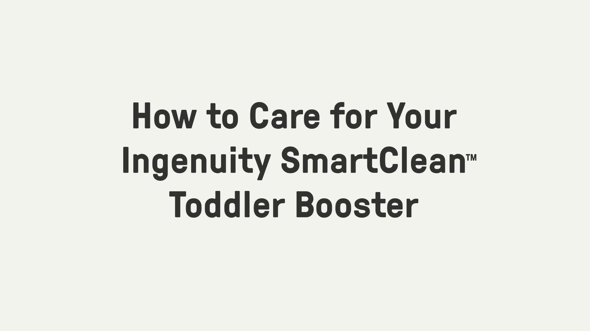 Ingenuity SmartClean Toddler Booster Feeding Seat in Slate, UK version