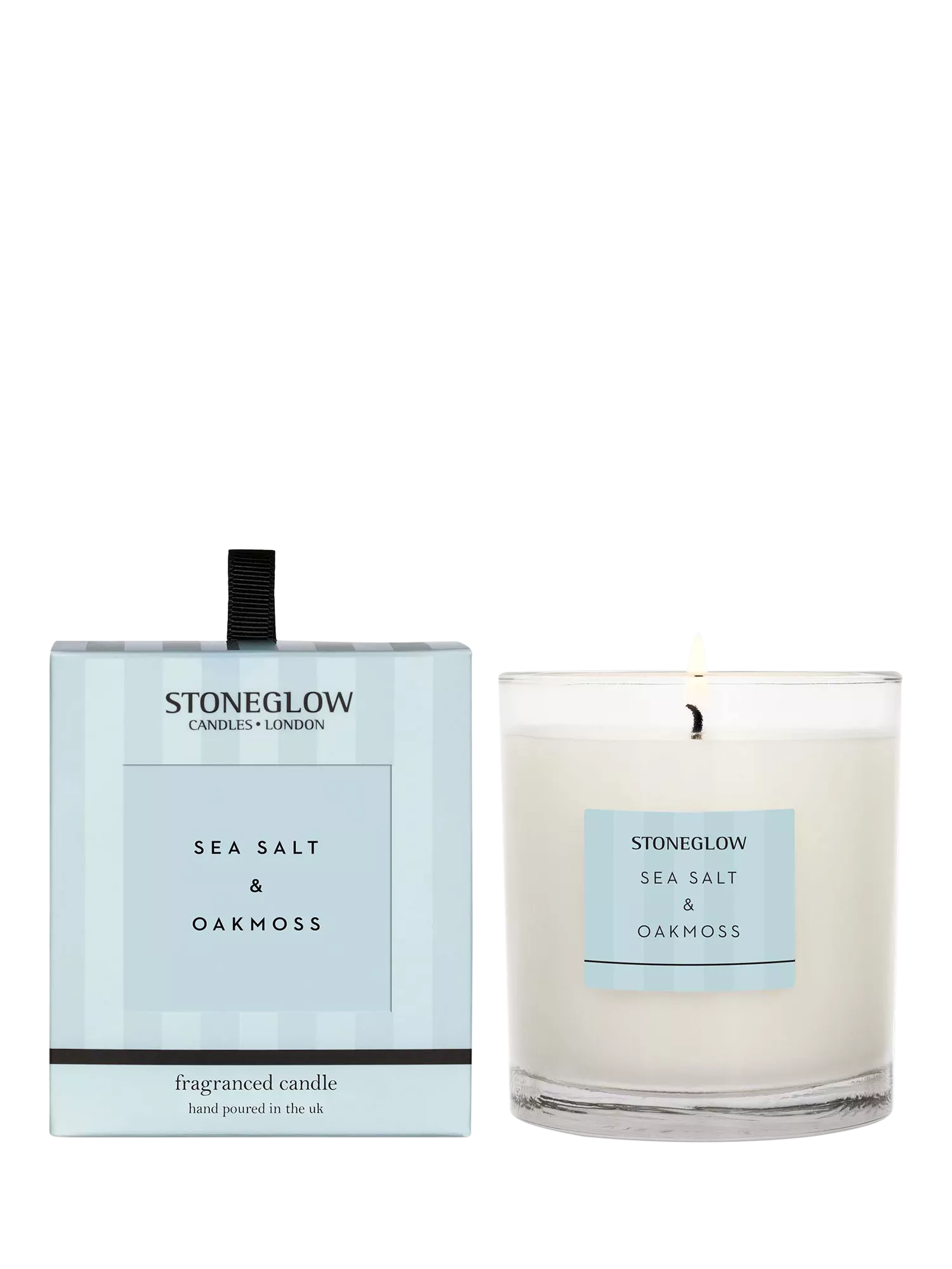 Stoneglow Sea Salt & Oakmoss scented candle 200g (British brand)