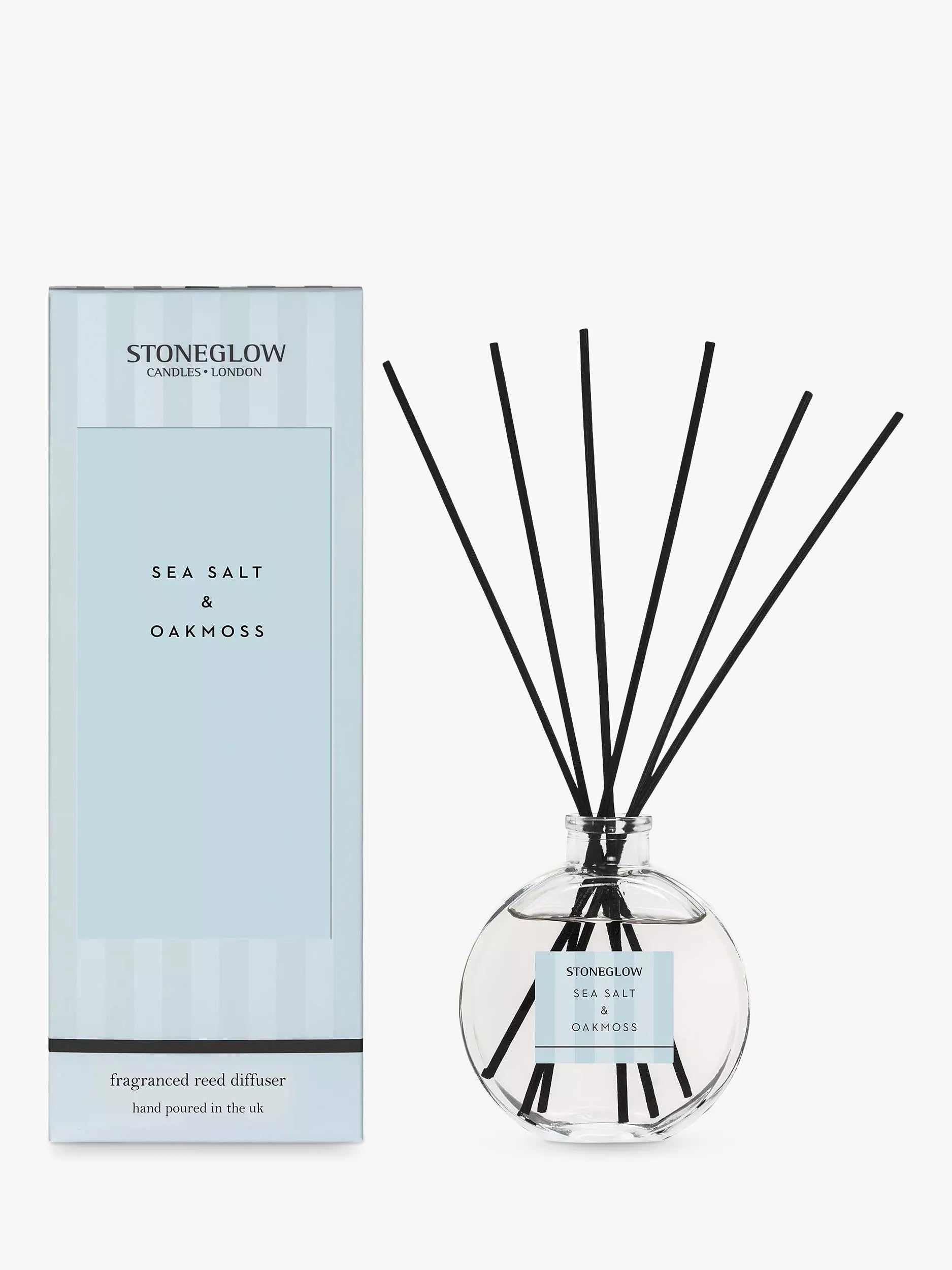 Stoneglow Modern Classic Sea Salt & Oakmoss Reed Diffuser, 120ml - McGrocer