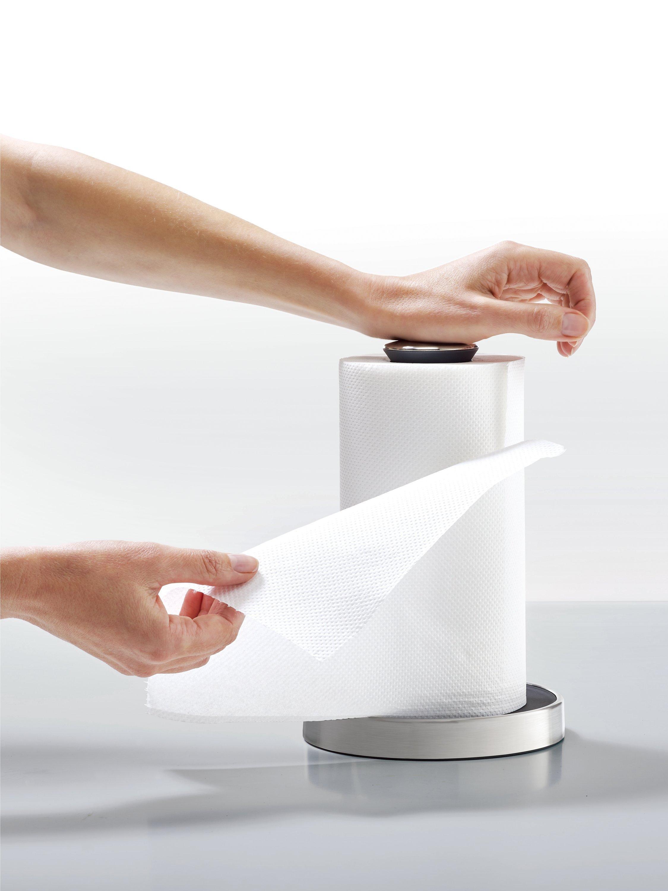 Joseph Joseph push and tear kitchen roll holder grey, UK version