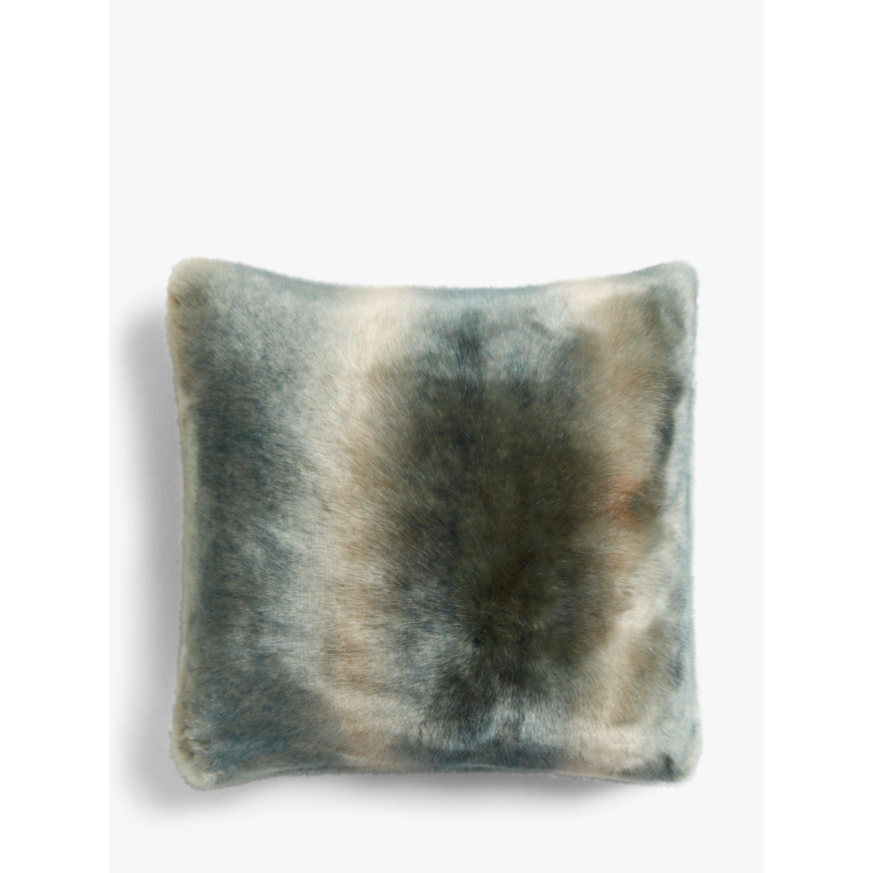 John Lewis faux fur cushion standard size - British product