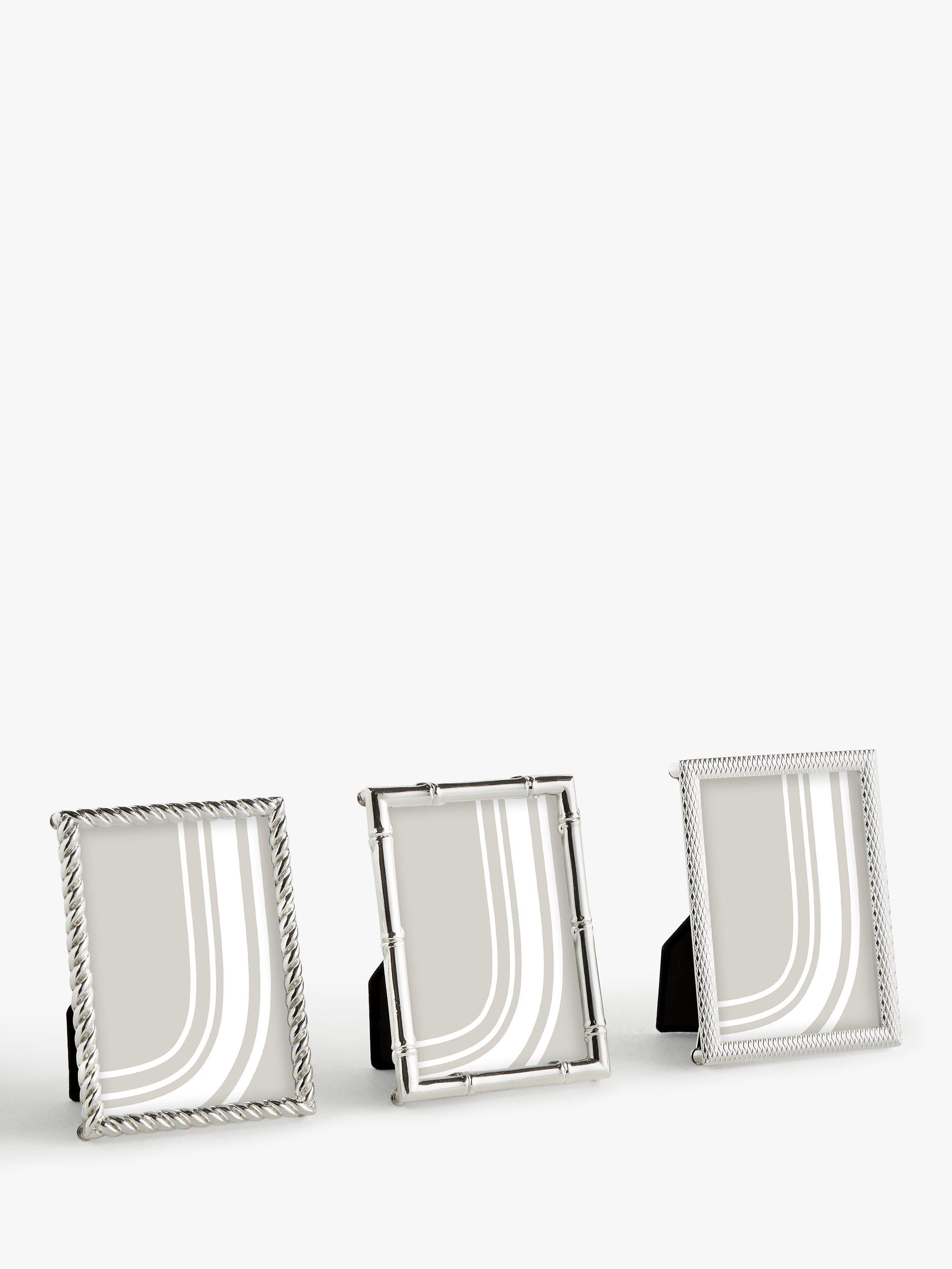 John Lewis mini photo frames silver set of 3, 2.5 x 3.5 inch, UK version