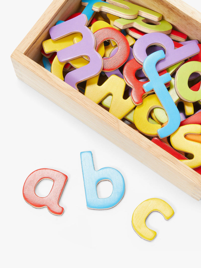 John Lewis wooden magnetic letters pack, UK version