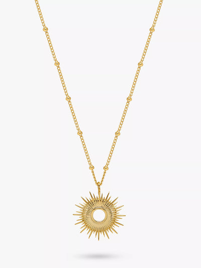 Estella Bartlett Full Starburst Pendant Necklace Gold Fashion Necklace