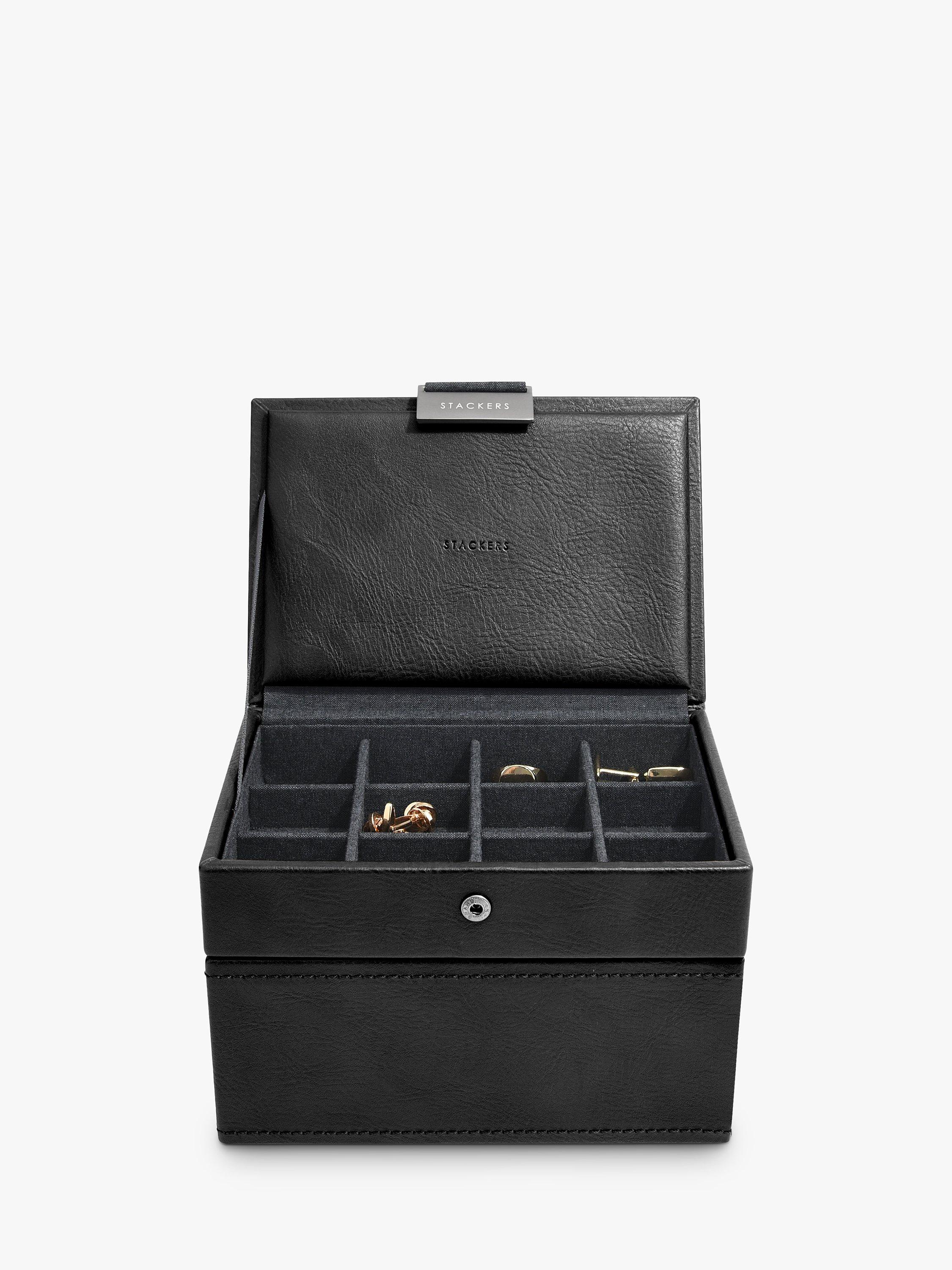 Stackers Men's Mini Watch & Cufflink Box (British brand)