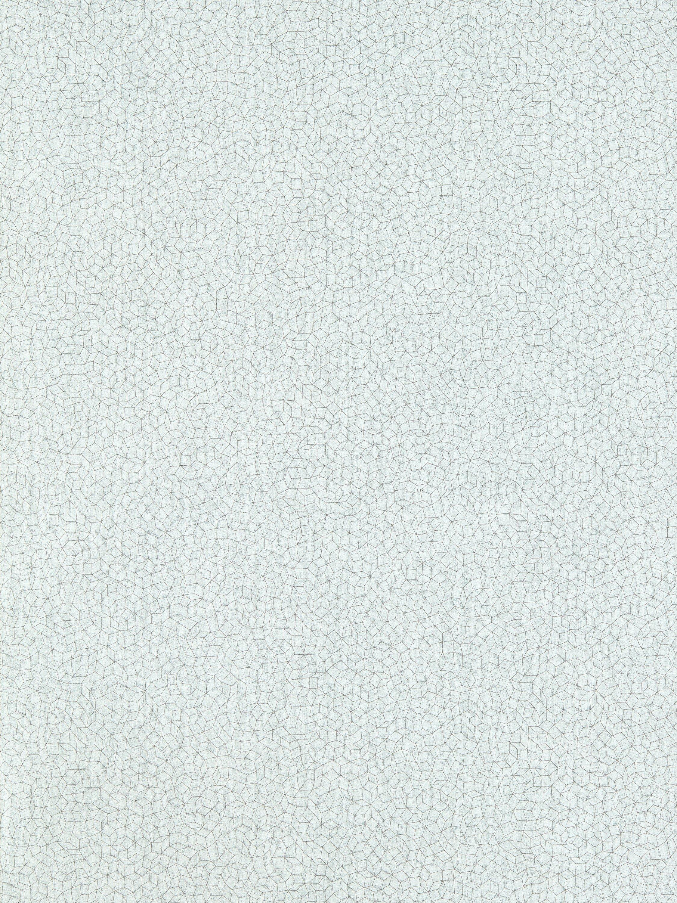Interlocking Geometric Wallcovering with Metallic Highlights