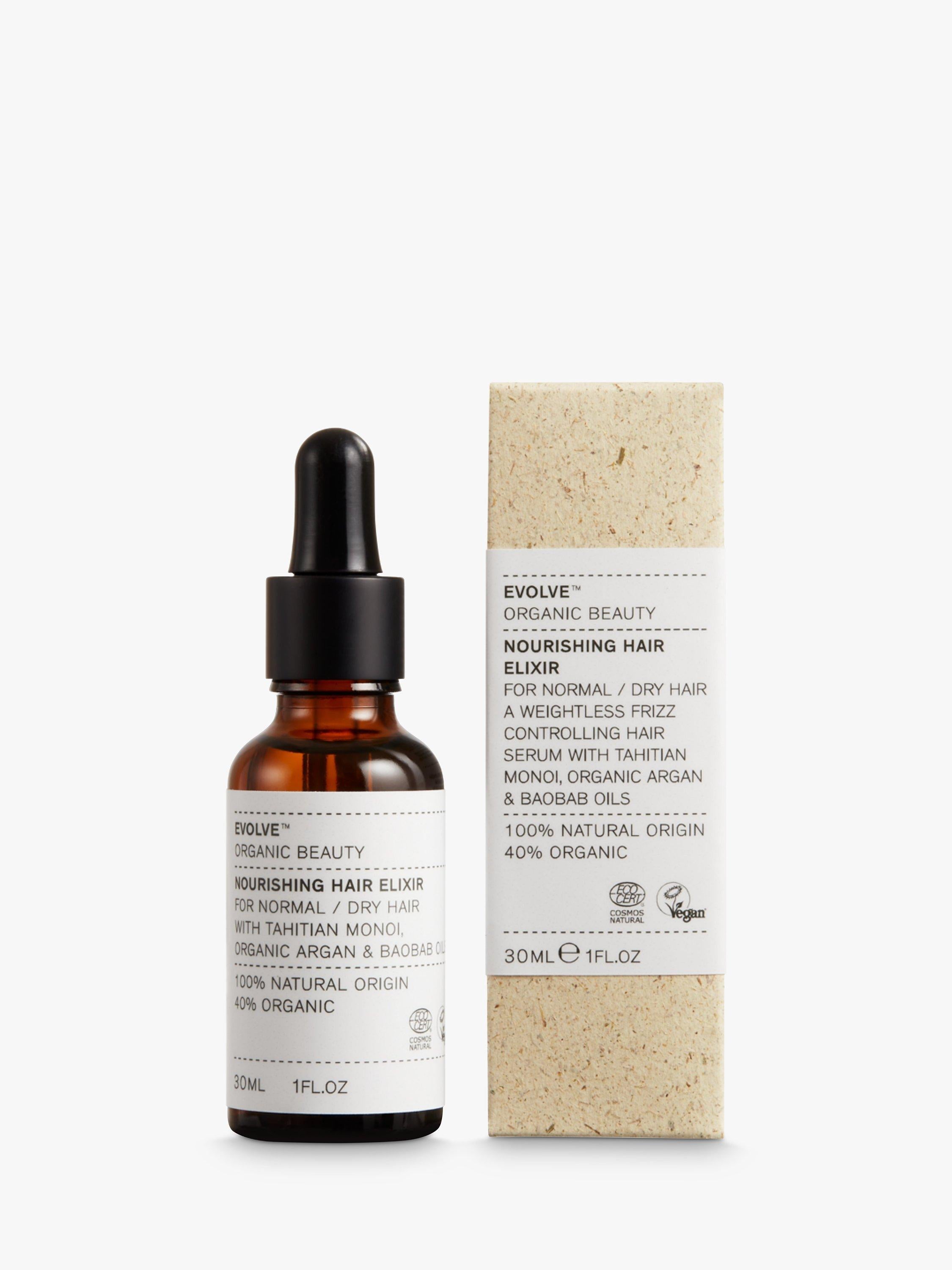 Evolve Organic Beauty Nourishing Hair Elixir 30ml - British product