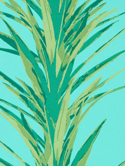 Abstract Striping Yucca Wallpaper with Metallic Effects