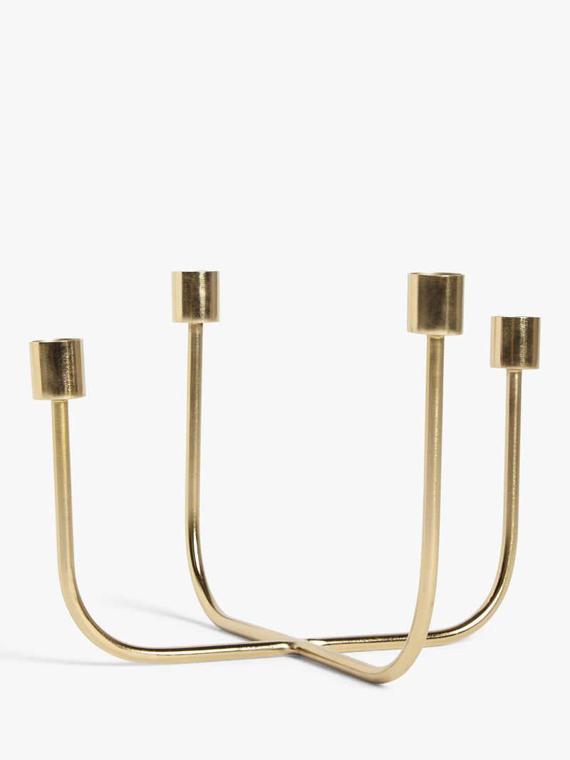 Iron 4 Bud Candle Holder