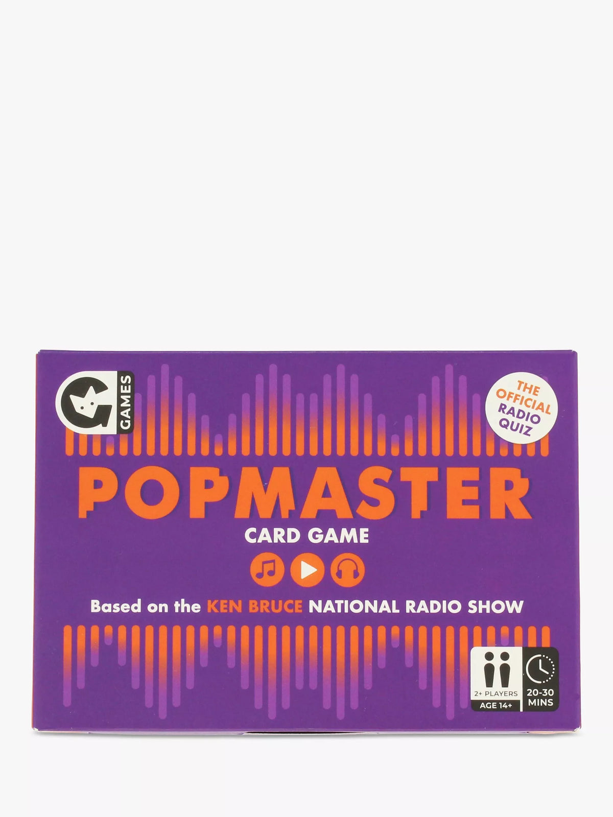 Ginger Fox PopMaster quiz card game - British product