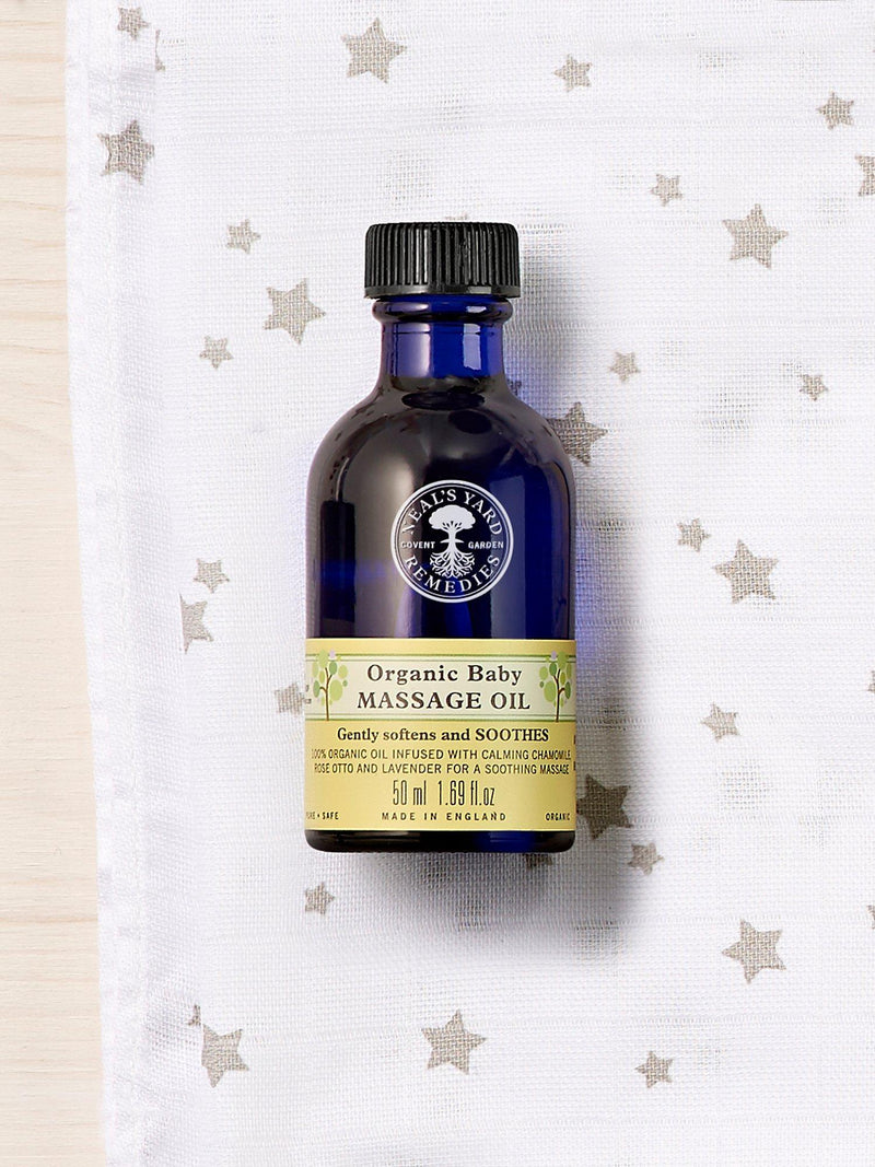Neal's Yard Remedies baby massage oil 50ml, imported from the UK
