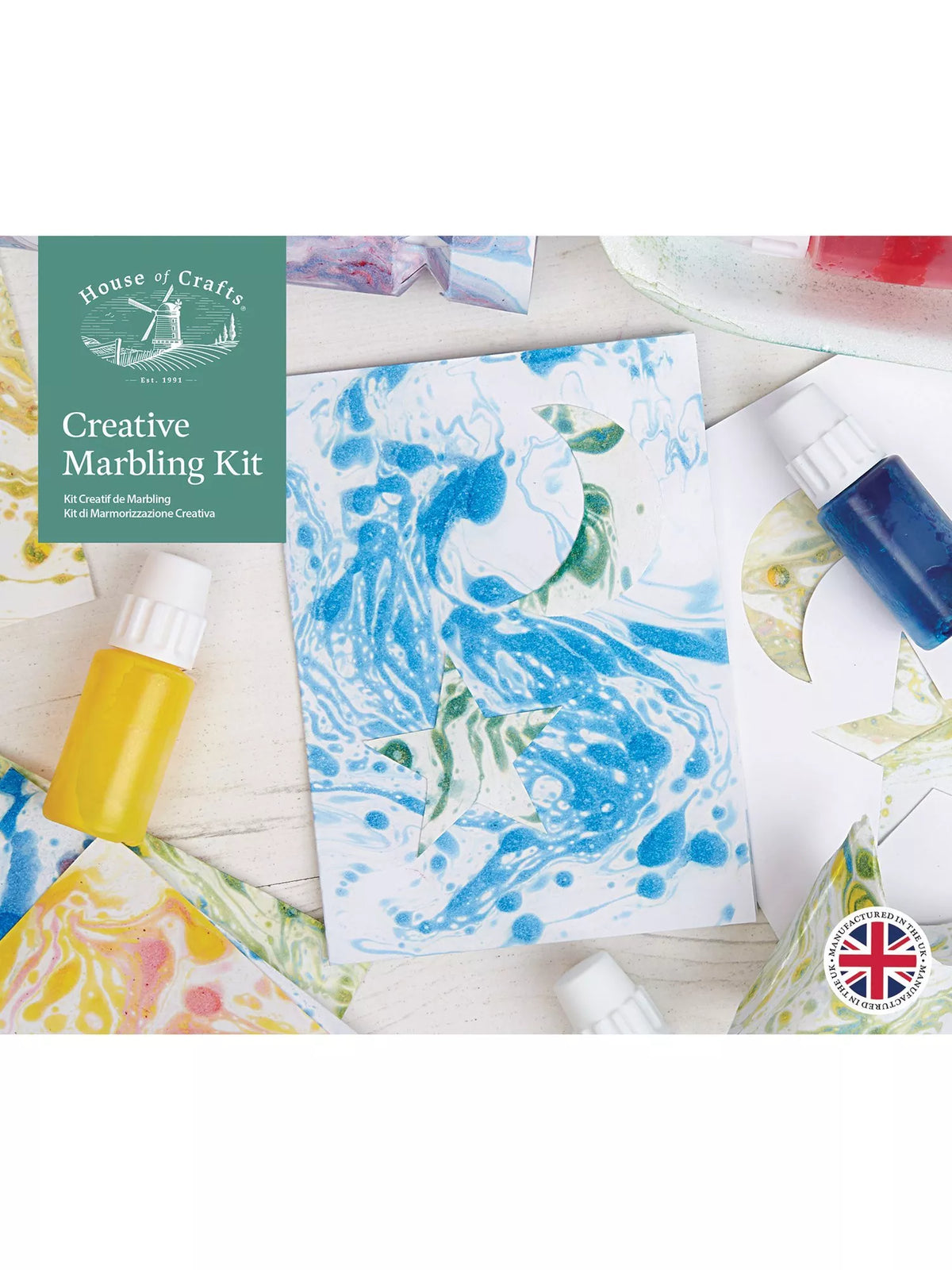 House Of Crafts marbling kit paper craft set, UK version