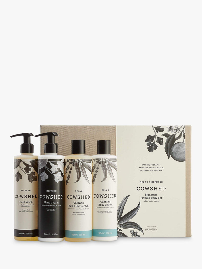Cowshed Relax and Refresh bodycare gift set - British product