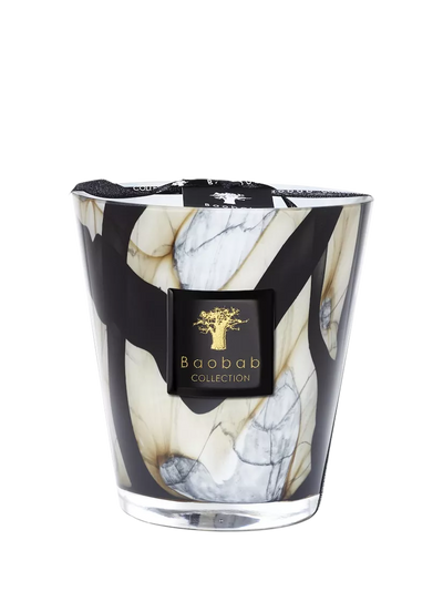 Marble Max Scented Candle with Leather and Tuberose Fragrance, 1kg
