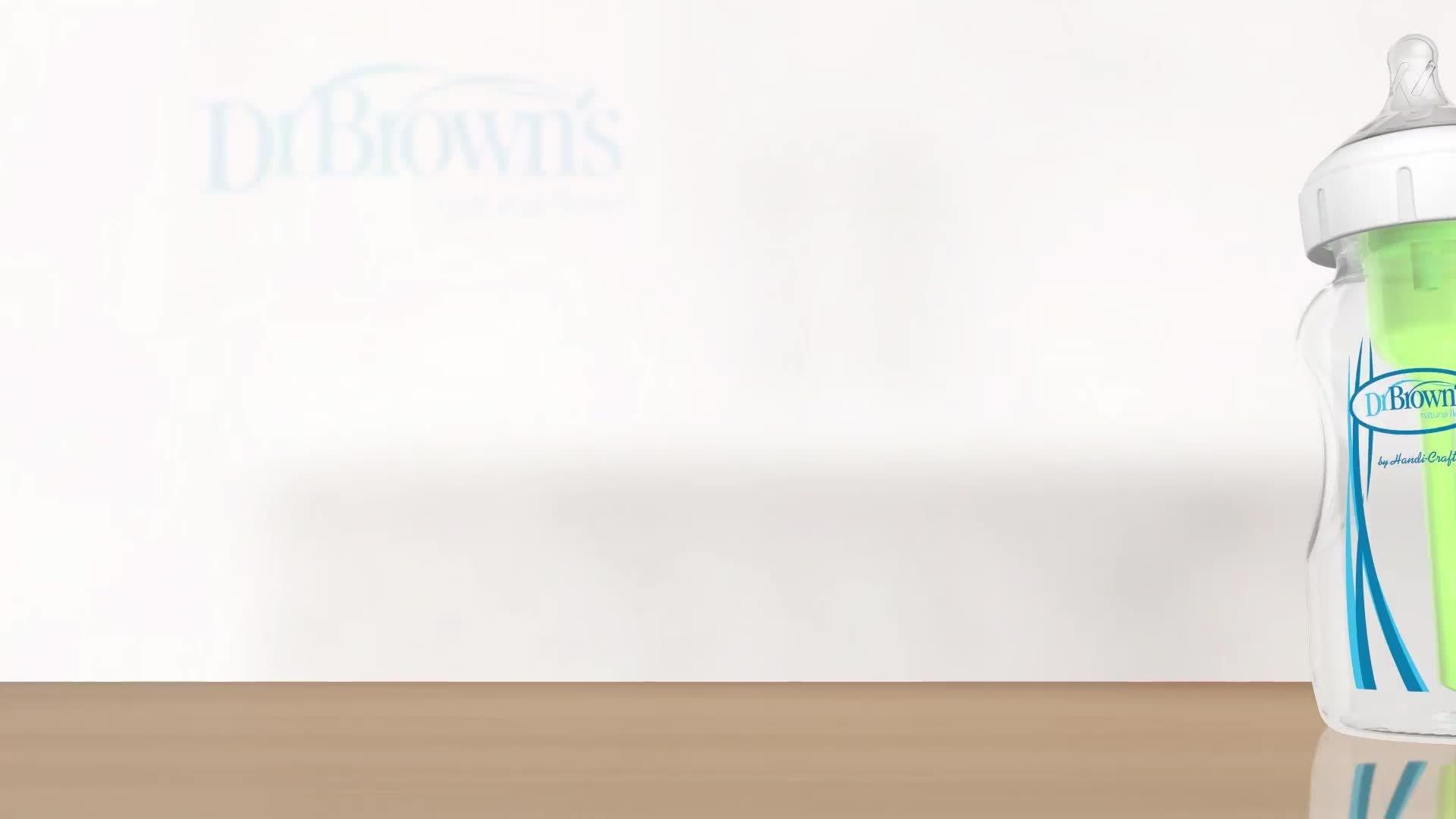 Dr Brown's Natural Flow Options+ Anti-Colic Bottle Pack of 2 270ml - British product