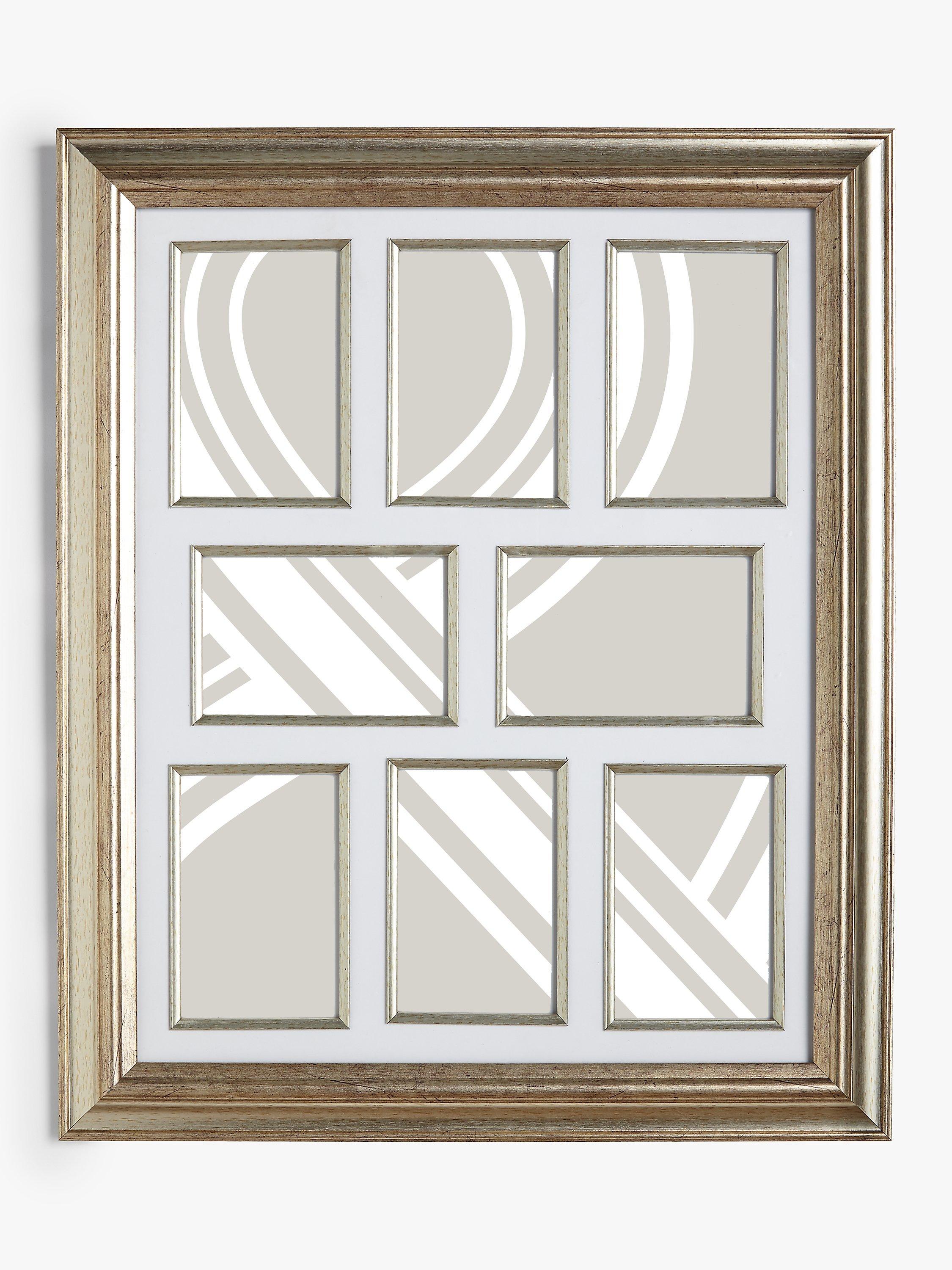 John Lewis multi photo frame in champagne finish for 8 photos, 4x6 inches, UK version