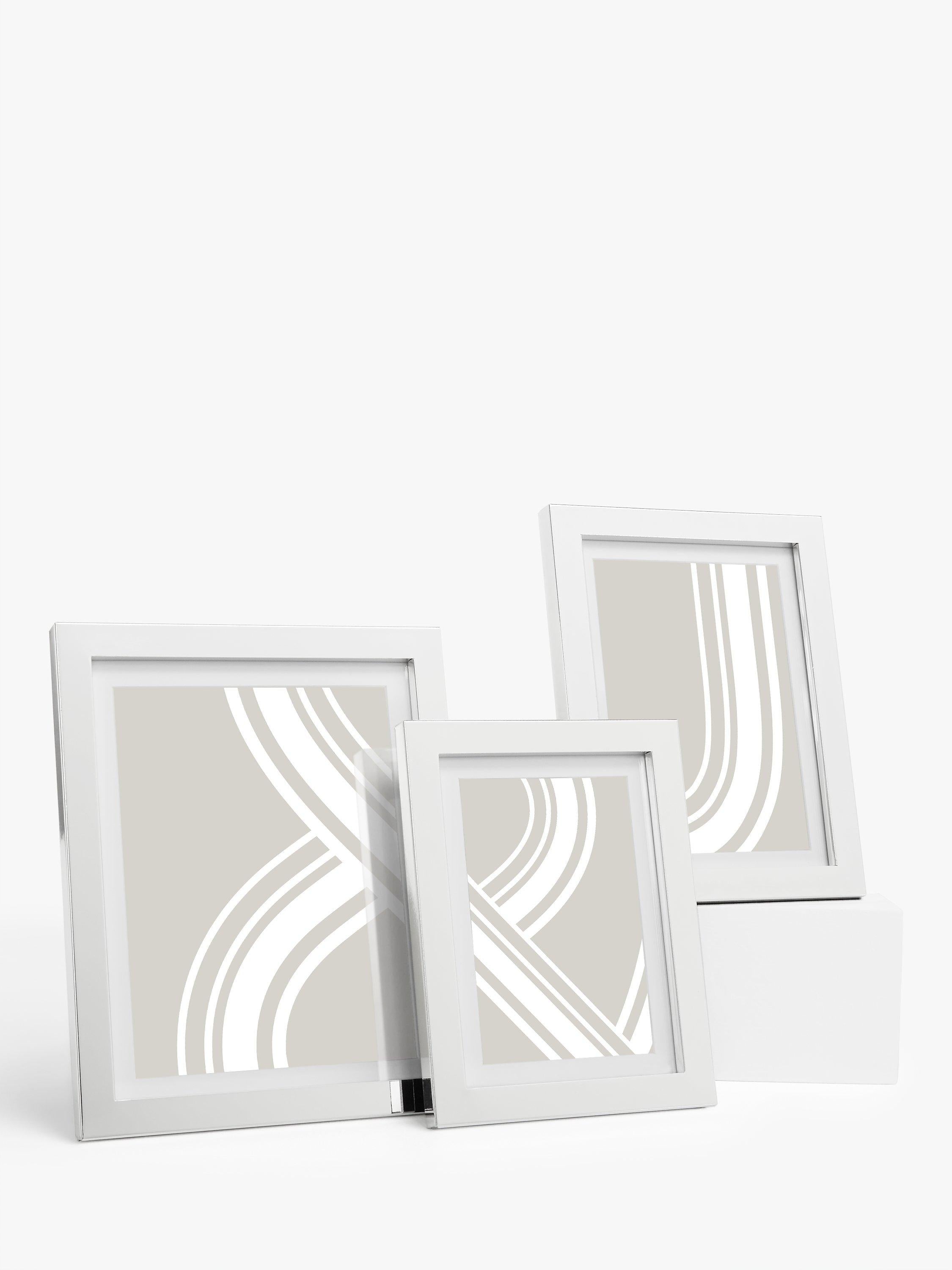 John Lewis silver plated box photo frame, UK version