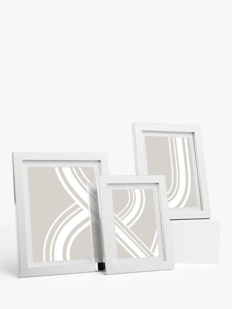 John Lewis silver plated box photo frame, UK version