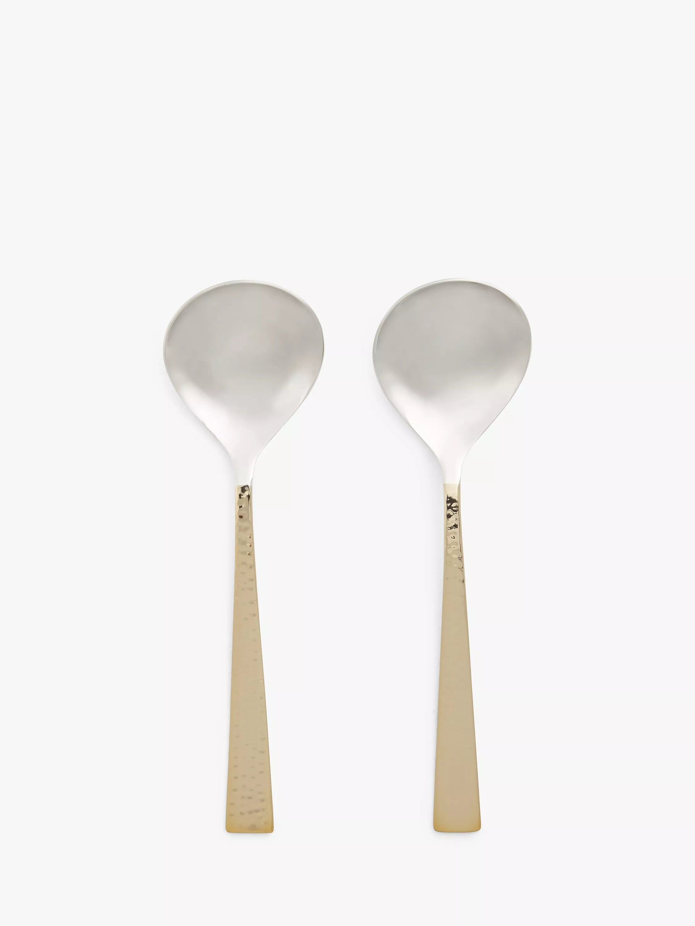 John Lewis Kainoosh serving spoons gold finish, imported from the UK