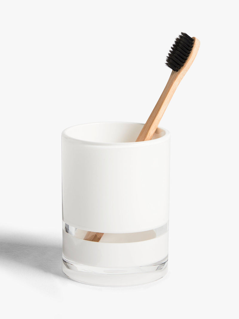 John Lewis Block Stripe Bathroom Tumbler, UK version
