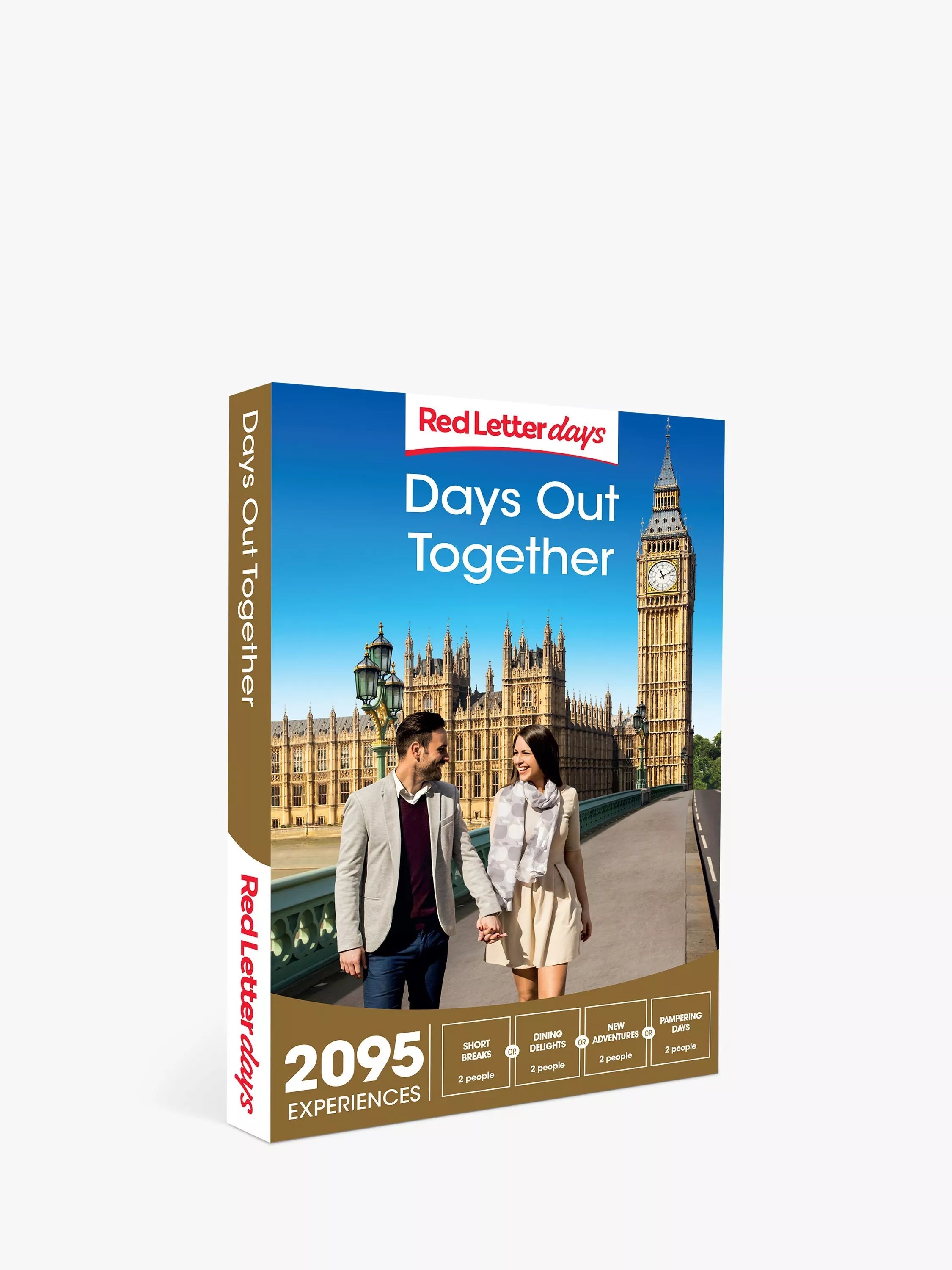 Red Letter Days gift experience voucher, imported from the UK