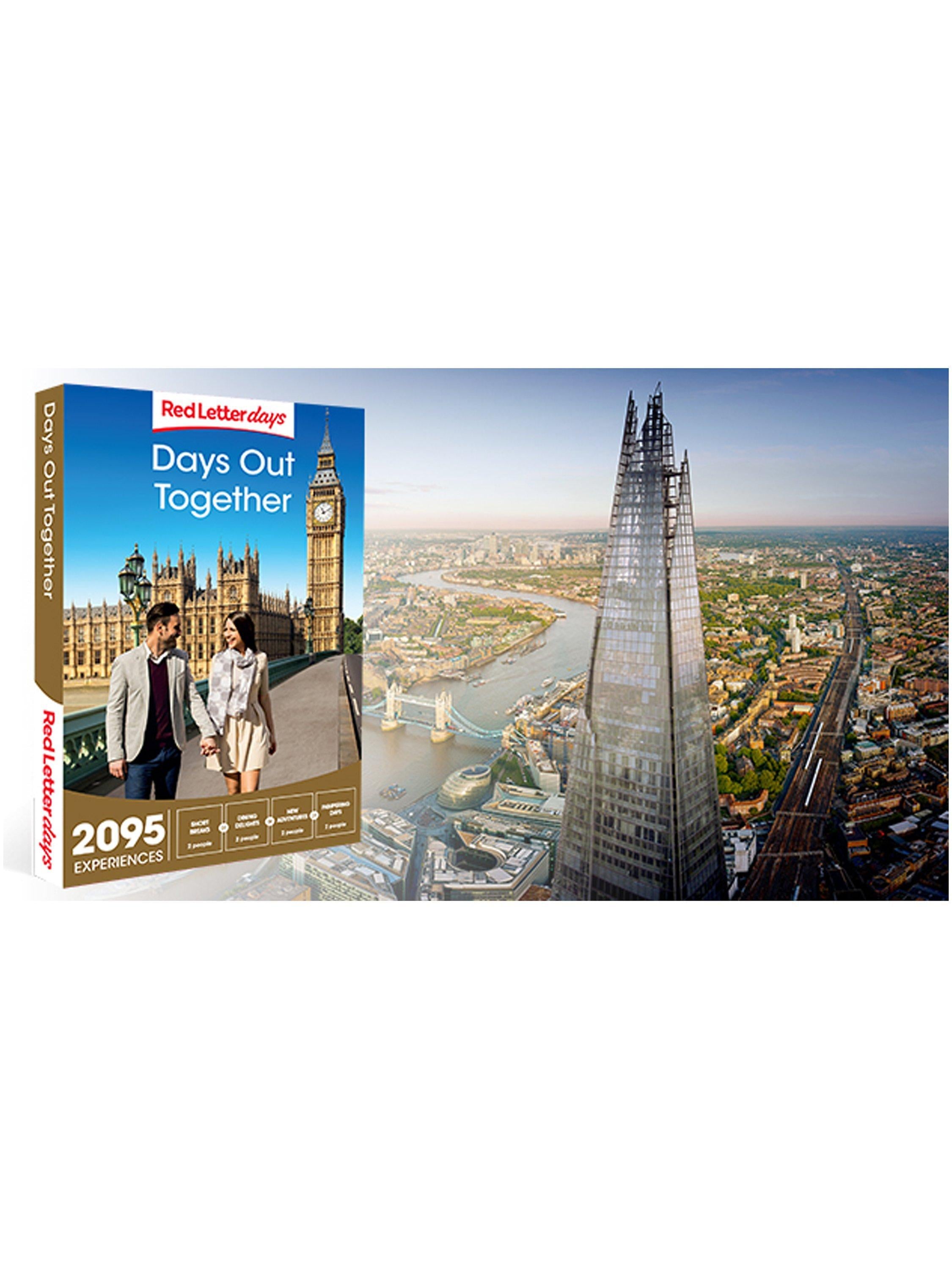 Red Letter Days gift experience voucher, imported from the UK